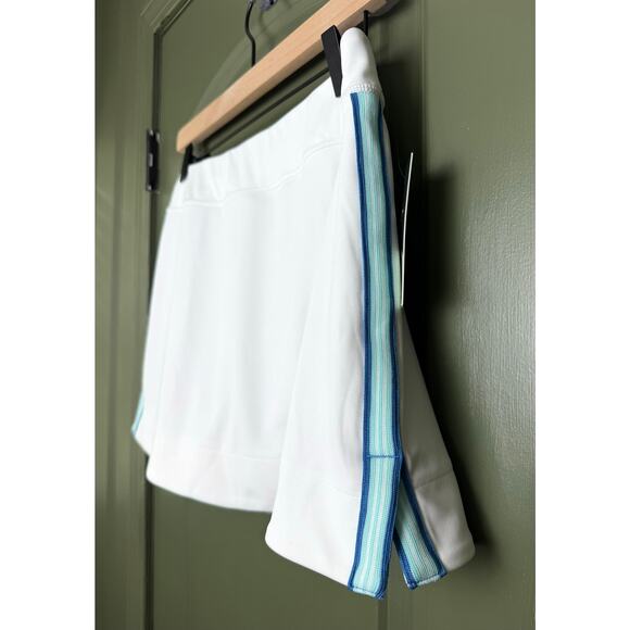 NWT Tuckernuck Sport Lisbon Stripe 14 Inch Pique Elena Tennis Skirt White Medium - Picture 3 of 7